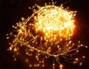 Arnusa LED-Lichterkette Cluster Leuchtdraht Büschel Lichterbündel 480-flammig Warmweiß Bild 2