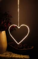 Arnusa LED Herz Leuchtherz 38cm 120 LED warmweiß Bild 3