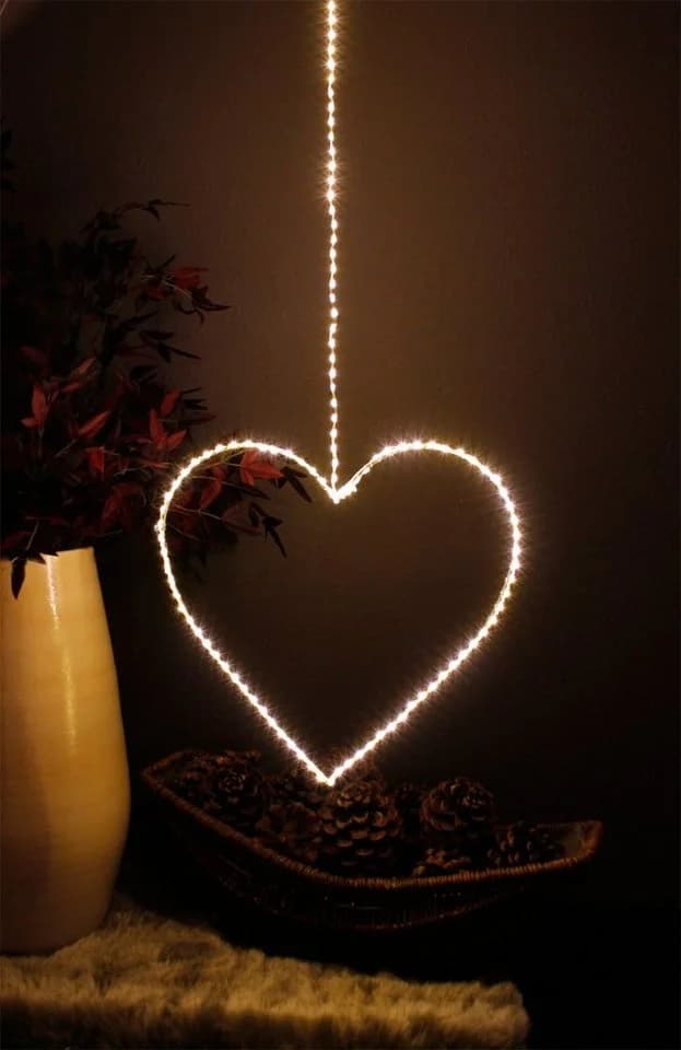 Arnusa LED Herz Leuchtherz 38cm 120 LED warmweiß - Bild 3