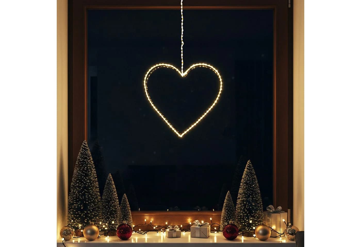 Arnusa LED Herz Leuchtherz 38cm 120 LED warmweiß - Bild 5