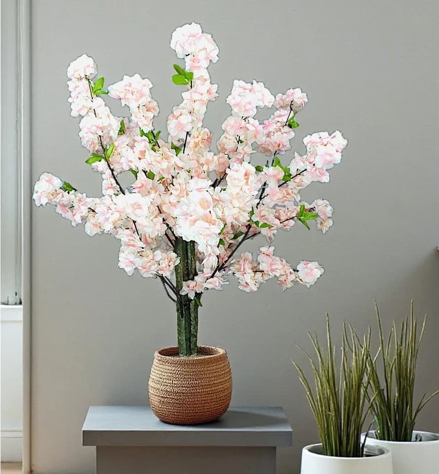 Arnusa Künstliche Kirschblüte 80 cm Rosa/Weiß Deko - Bild 2