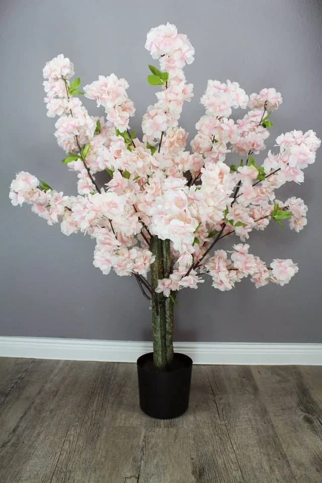 Arnusa Künstliche Kirschblüte 80 cm Rosa/Weiß Deko - Bild 4