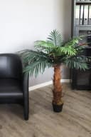 Arnusa Kunstpalme 100 cm Realistische Palme mit Palmenfasern Bild 5