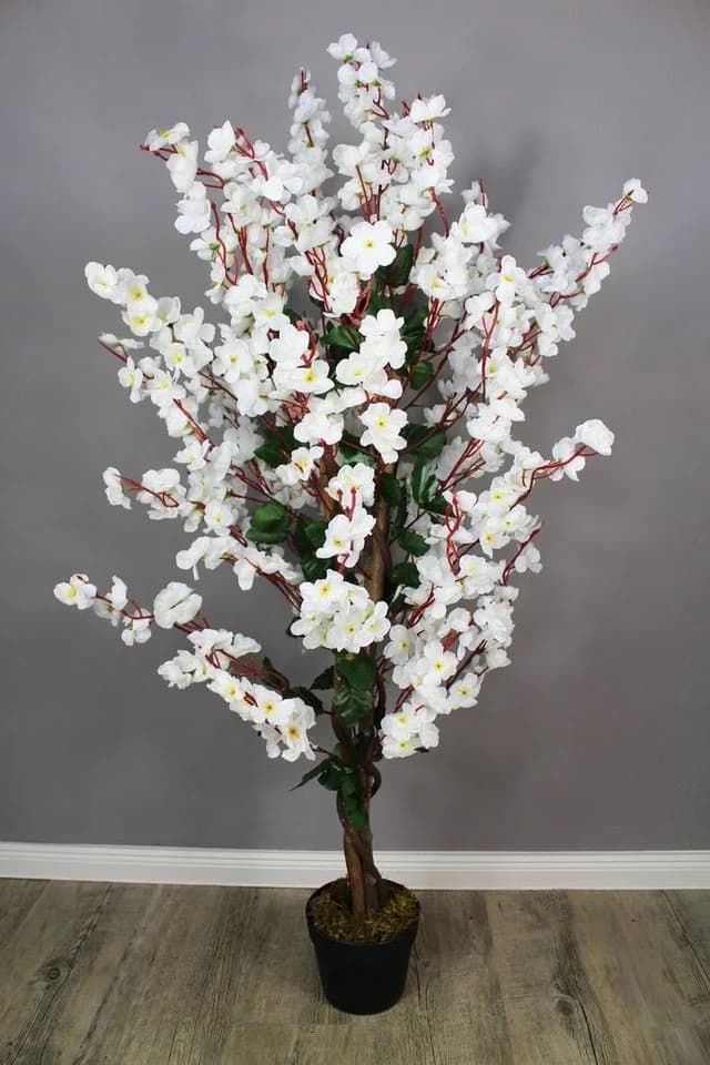 Arnusa Kunstblütenbaum Wintersweet 120 cm Pink/Weiß - Bild 2