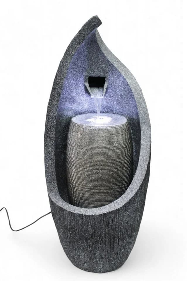 Arnusa Gartenbrunnen Moderner Springbrunnen mit LED Beleuchtung - Bild 2