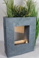 Arnusa Gartenbrunnen Springbrunnen mit LED Beleuchtung Regen Wasserfall Bild 4