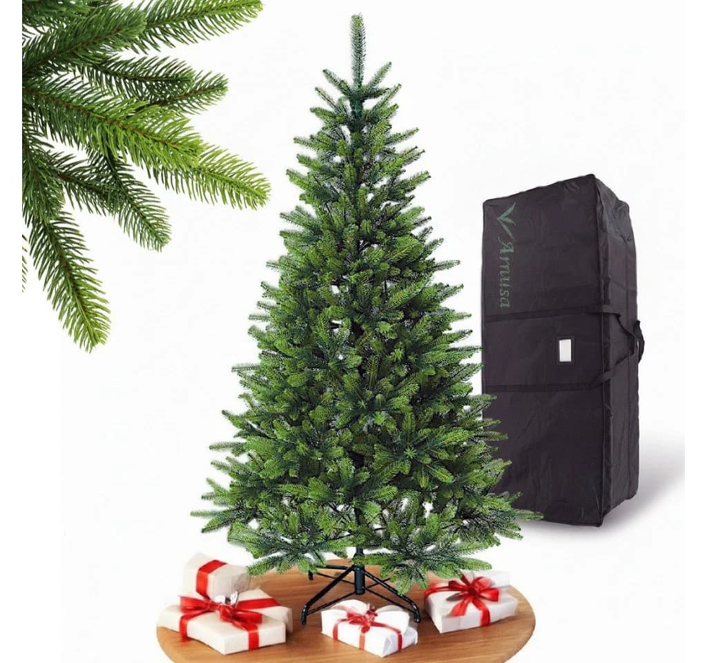 Arnusa Künstlicher Weihnachtsbaum 150 cm PE Spritzguss Premium mit Klappsystem - Bild 2