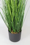 Arnusa Kunstgras 90 cm mit weißen Blüten im Topf Bild 3