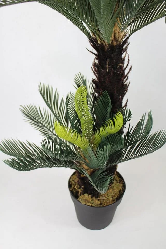 Arnusa Kunstpalme Cycas Palme 100 cm Grün 41 Wedel - Bild 3