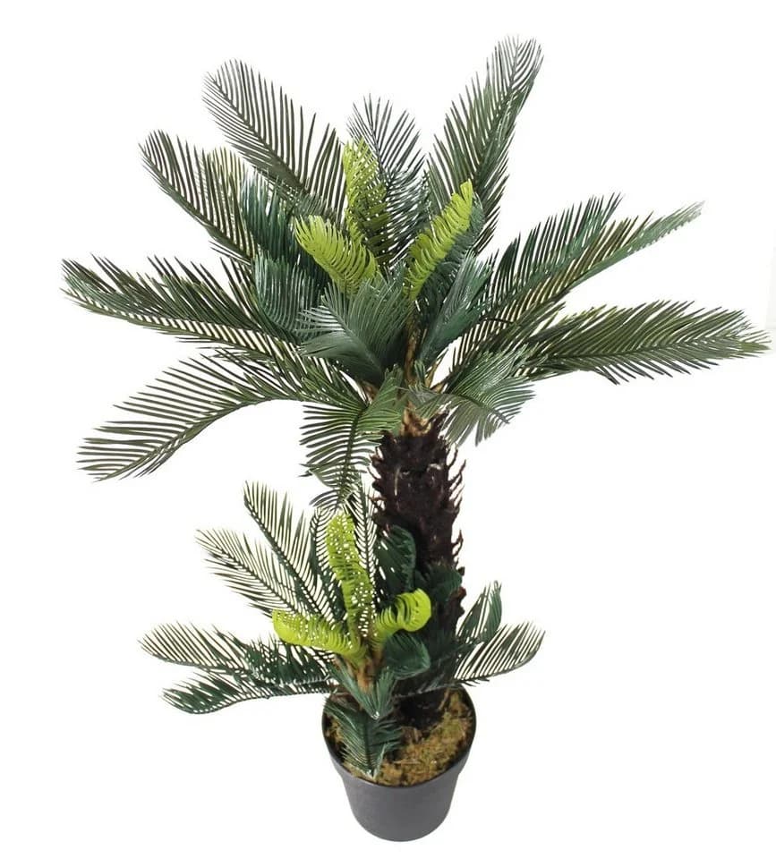 Arnusa Kunstpalme Cycas Palme 100 cm Grün 41 Wedel - Bild 4