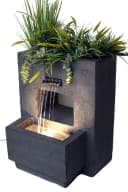 Arnusa Gartenbrunnen LED Grau Betonoptik Komplett-Set Bild 2