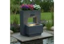 Arnusa Gartenbrunnen LED Grau Betonoptik Komplett-Set Bild 5