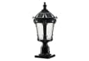 Arnusa LED Solarleuchte Sockelleuchte Schwarz Außenleuchte Solarlampe Gartenleuchte Bild 2