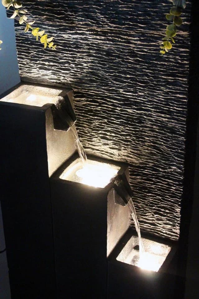 Arnusa Gartenbrunnen BK846 mit LED Beleuchtung Steinoptik Komplett-Set - Bild 5