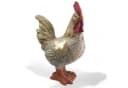 Arnusa Gartenfigur Hahn mit Solarbeleuchtung Steinoptik Bild 2