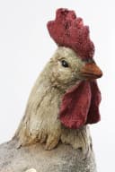 Arnusa Gartenfigur Hahn mit Solarbeleuchtung Steinoptik Bild 5