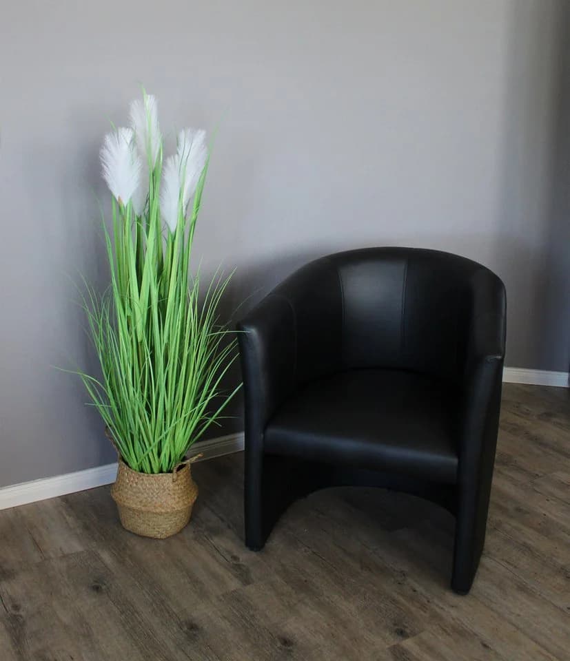Arnusa Kunstgras Dekogras mit Seegraskorb 120 cm Grün