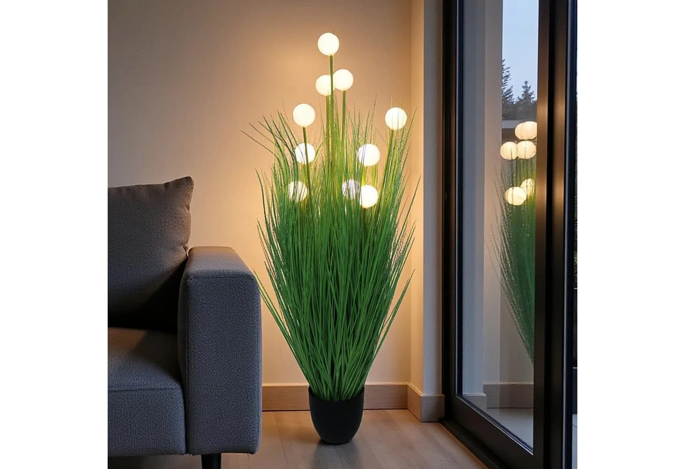 Arnusa Kunstpflanze mit LED Beleuchtung und Timer