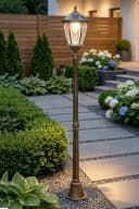 Arnusa LED Solarleuchte Gartenlaterne Kupferfarben Klassisch Bild 5