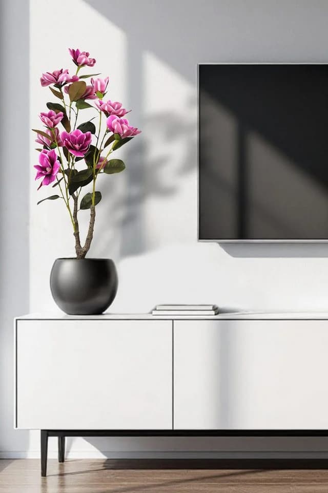 Arnusa Künstliche Magnolie im Topf 95 cm Pink