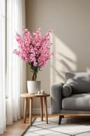 Arnusa Kunstblütenbaum Wintersweet Pink mit Echtholzstamm Bild 4