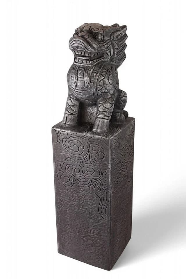 Arnusa Asiatische Drachen-Stele 79 cm Steinoptik - Bild 4