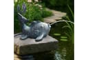 Arnusa Solarbetriebener Wasserspeier Karpfen Teichfigur Kupfer-Bronze Bild 1