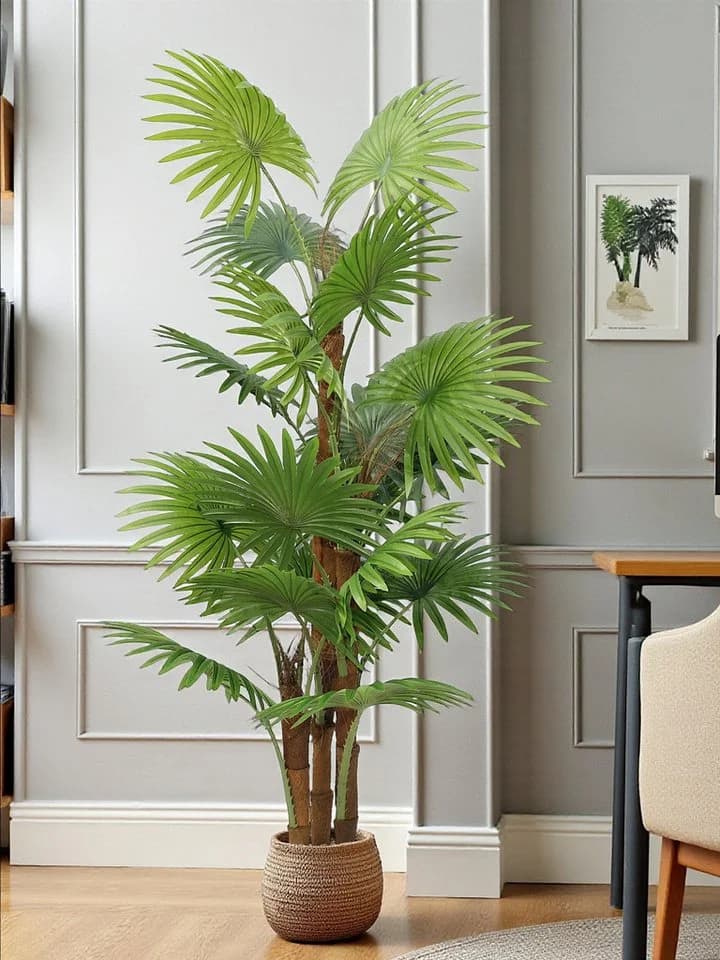 Künstliche Palme 160 cm Fächerpalme Kunstpflanze Arnusa - Bild 5
