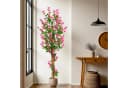 Arnusa Kunstpflanze Bougainvillea Rosa 180 cm mit Echtholz-Stamm Bild 5