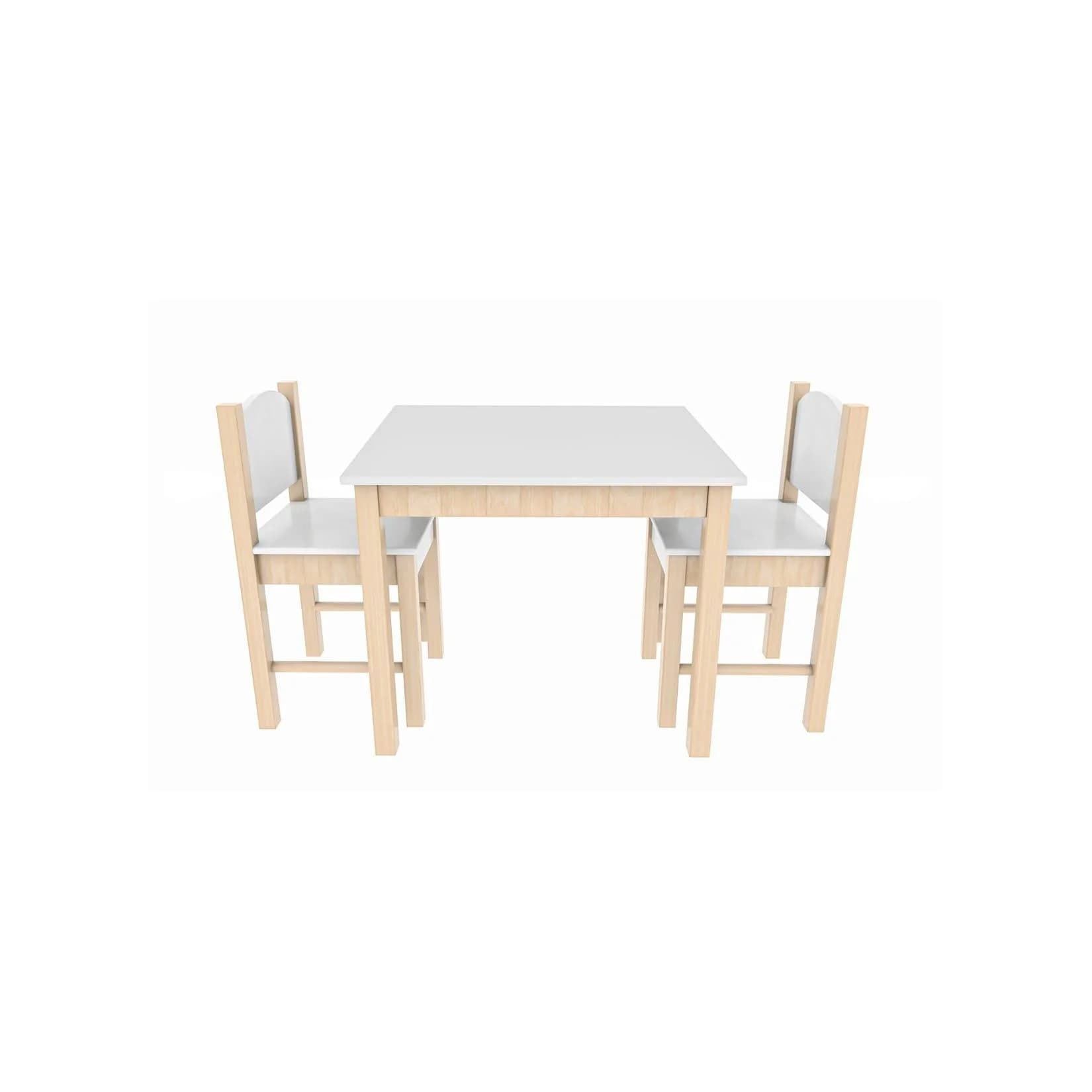 Coemo Kindersitzgruppe 3-tlg. Weiß Holz