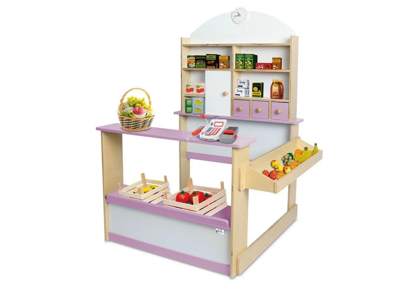 Coemo Kaufladen LILLY Rosa Holz Verkaufsstand Tante-Emma-Laden - Bild 3