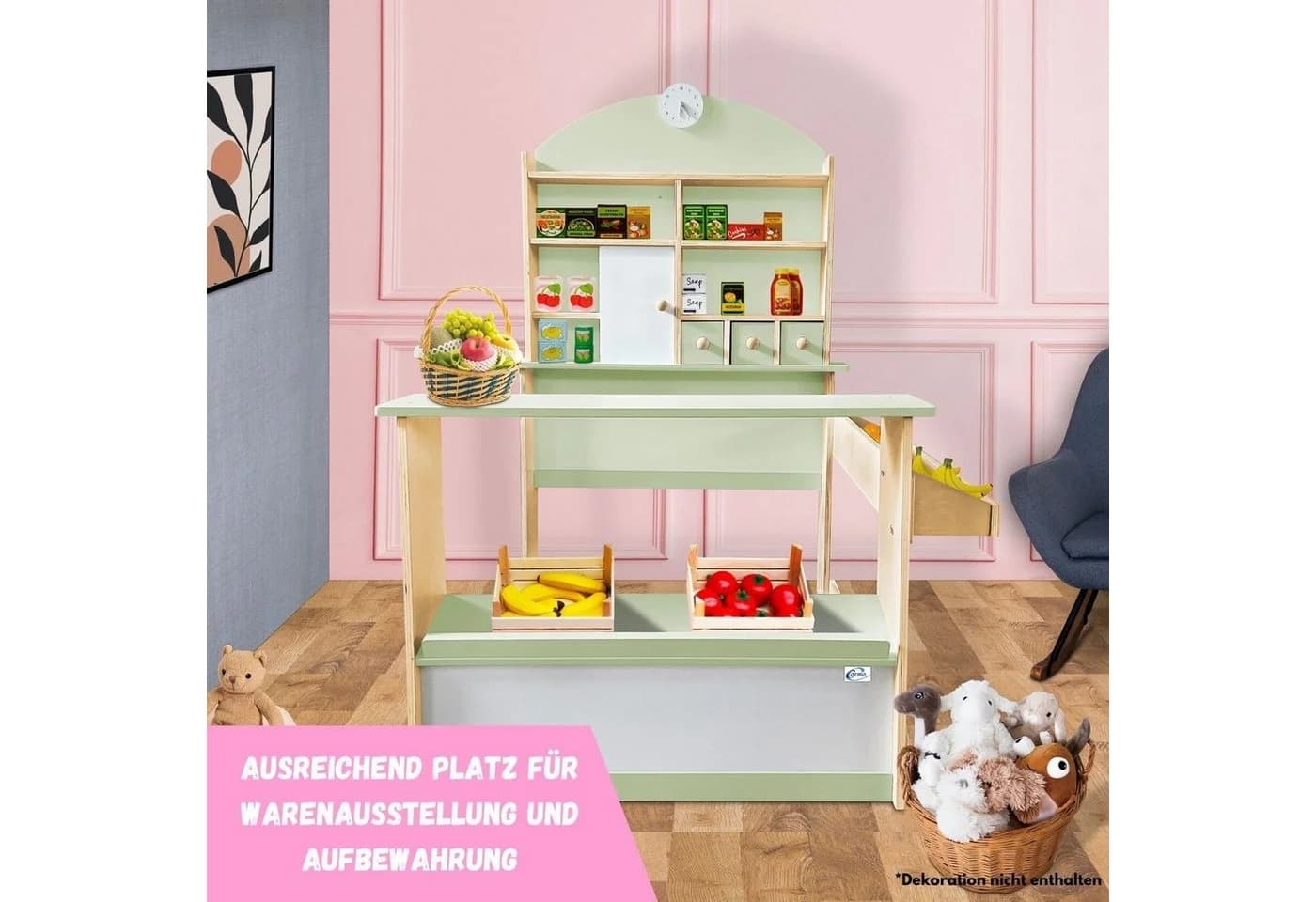Coemo Kaufladen Lilly mintgrün/weiß Holz Spielzeug - Bild 2