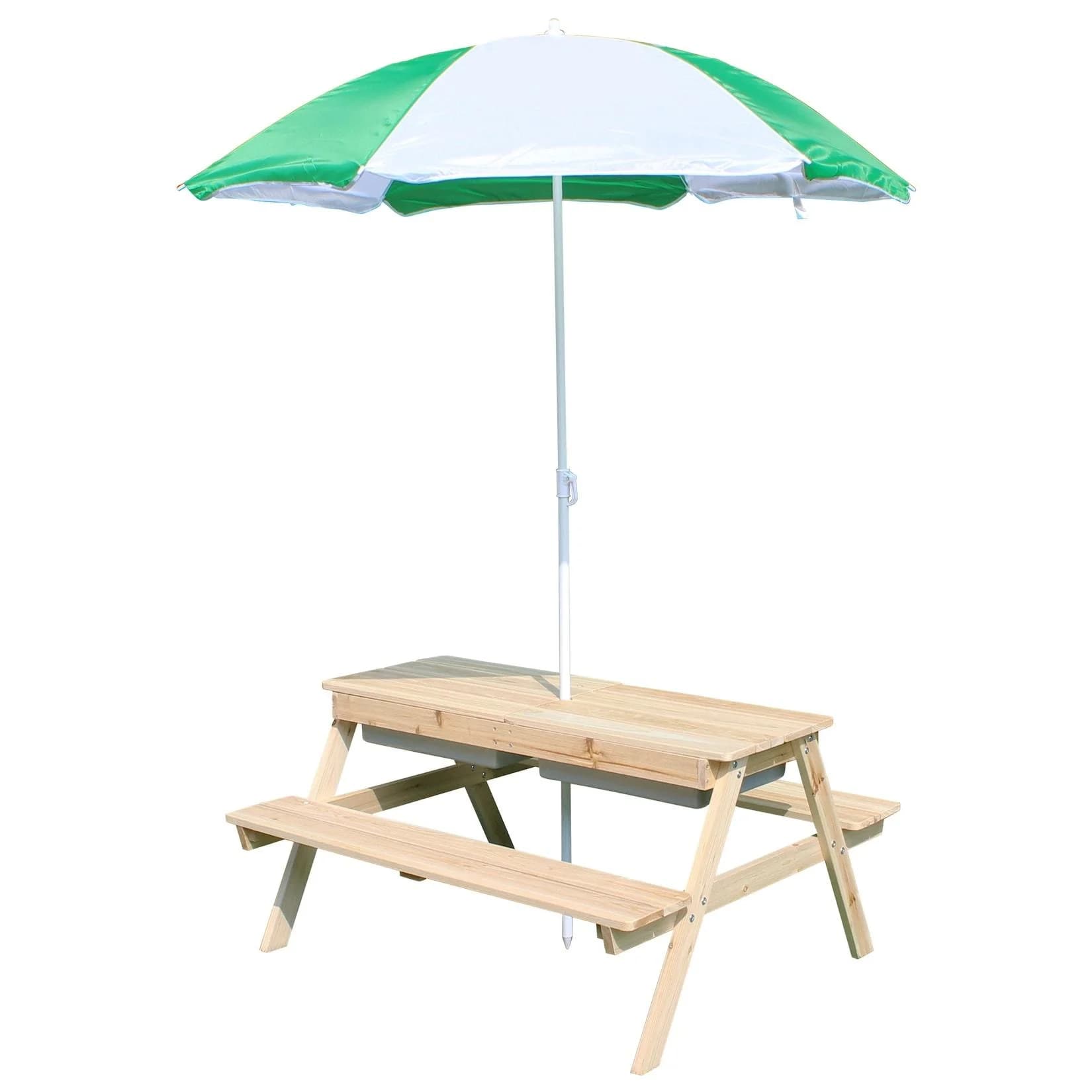 Coemo Garten-Kindersitzgruppe EDI 2-in-1 mit Sonnenschirm und Stauraum