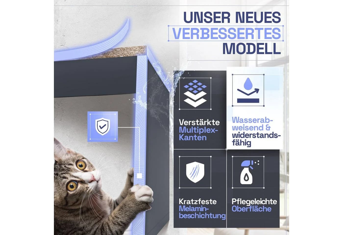 TRAUMMÖBEL Wandregal KARO Schweberegal Anthrazit Modern - Bild 5