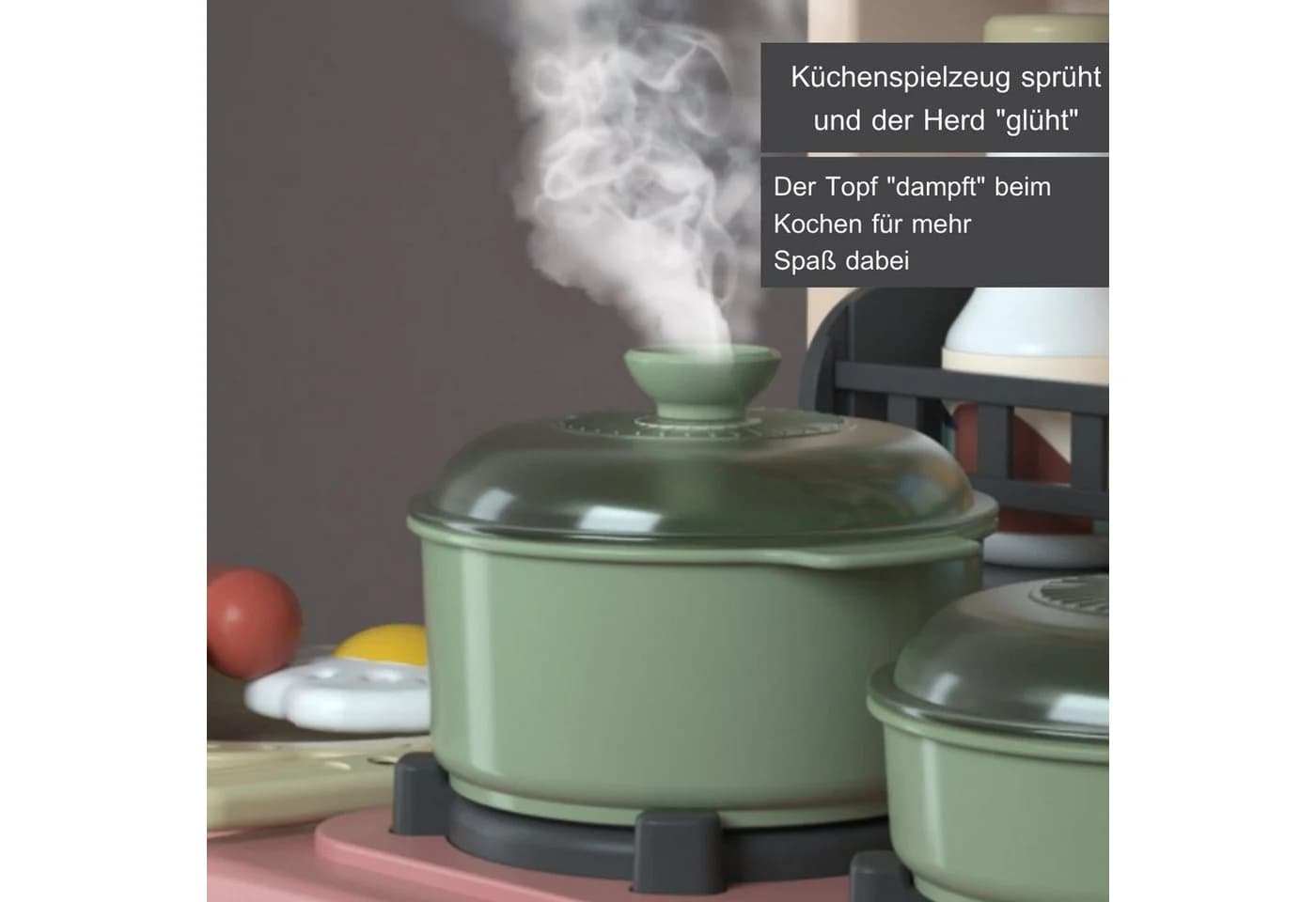 Coemo Kinderküche Jasmin Spielküche Grau mit Zubehör - Bild 5