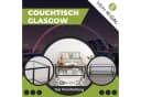 Mein-Regal Wohnzimmertisch GLASGOW Schwarz Metall Glas Bild 5