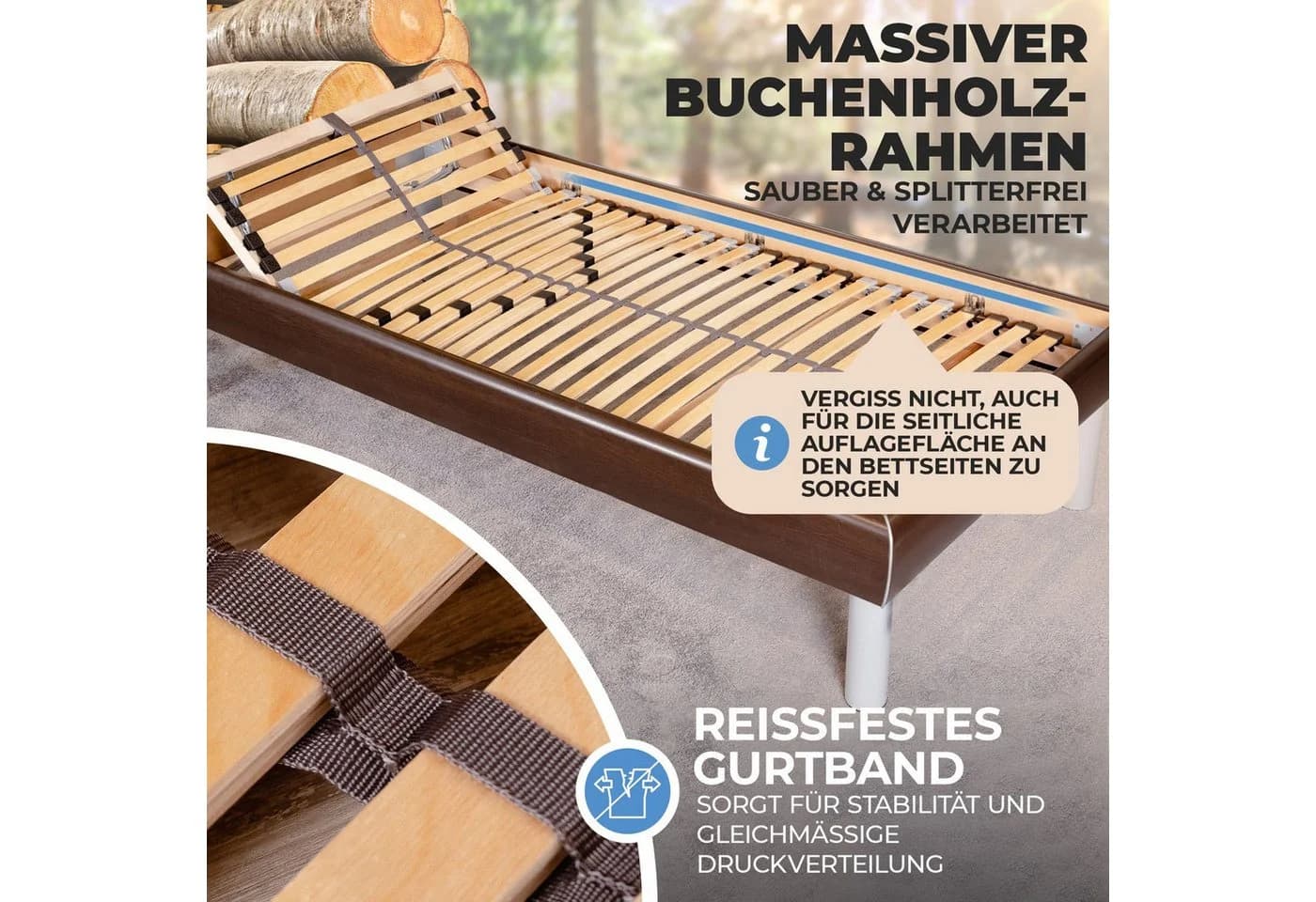 Coemo Lattenrost 7-Zonen Doppelpack Partnerset - Bild 5