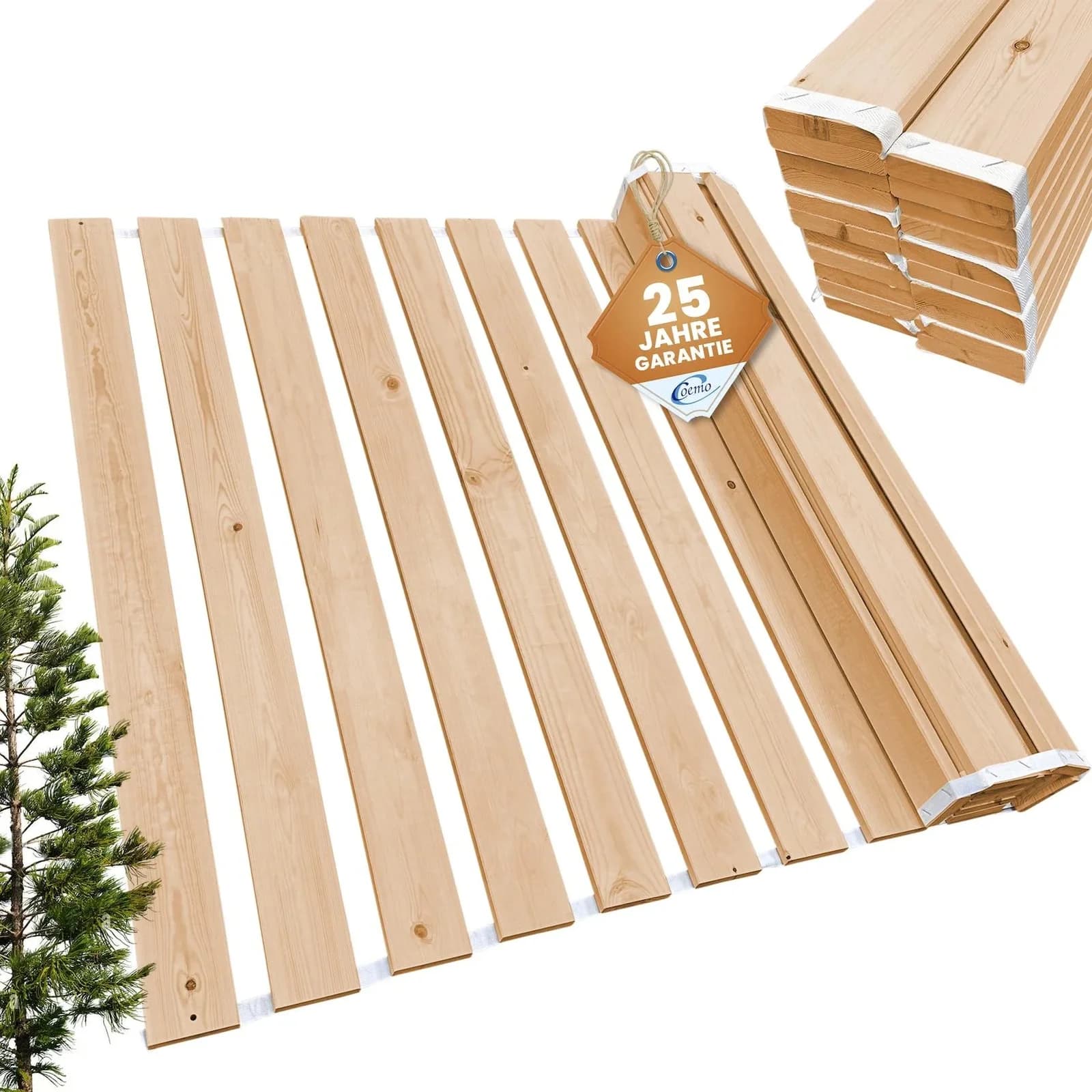 Coemo Rollrost ROMO Massivholz Nordische Kiefer
