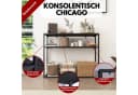 Coemo Konsolentisch CHICAGO Schwarz Metall 2 Ebenen Bild 1