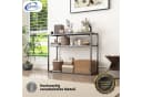 Coemo Konsolentisch CHICAGO Schwarz Metall 2 Ebenen Bild 3