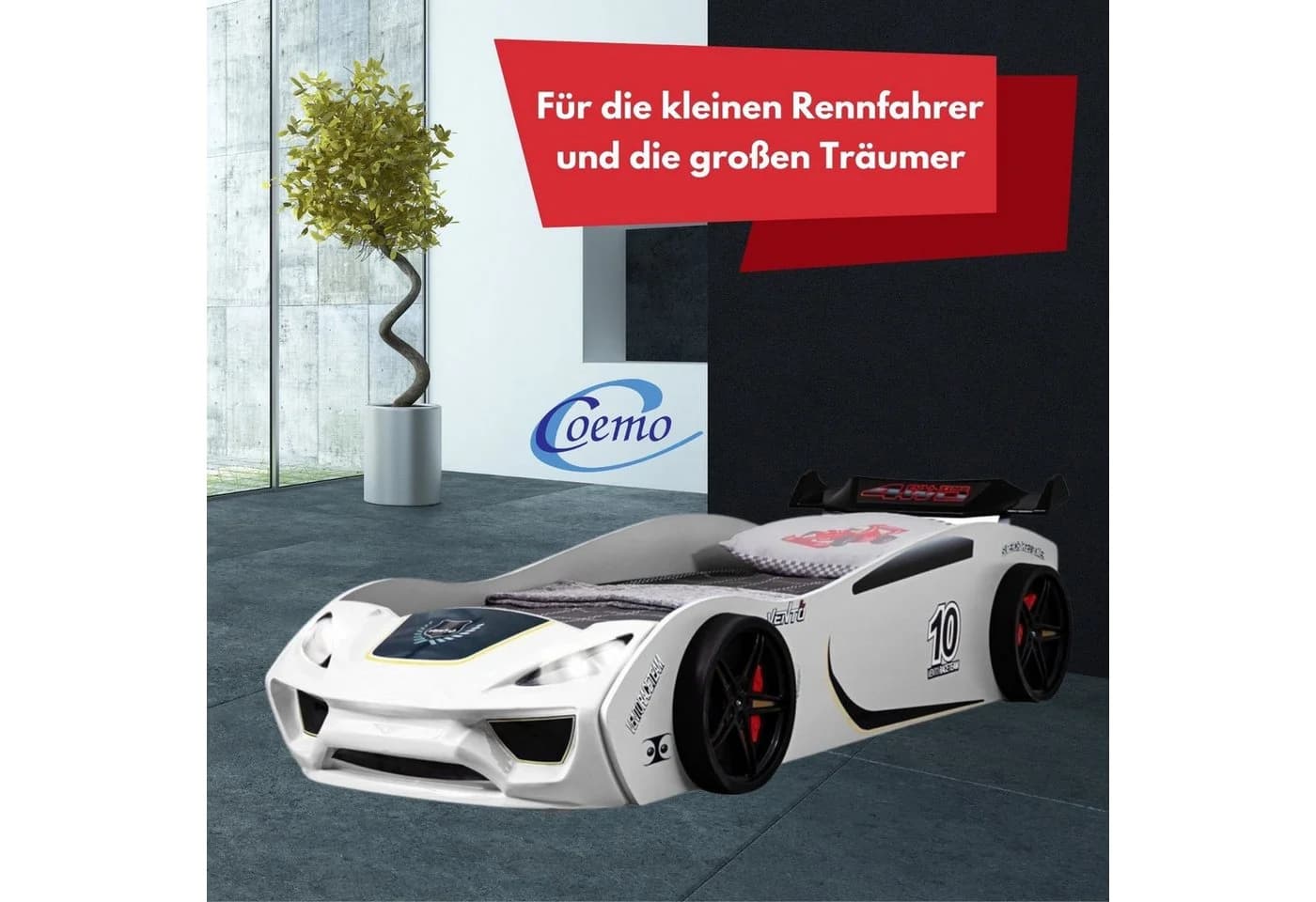 Coemo Autobett VENTO Weiß mit LED-Beleuchtung - Bild 5