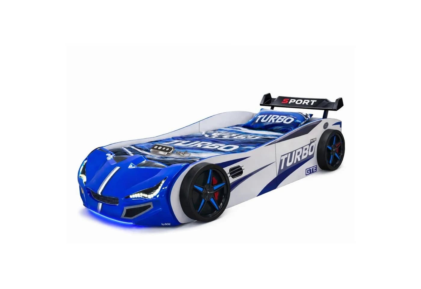 Coemo Autobett GTE Rennwagen mit LED-Beleuchtung und Geräuschen - Bild 2