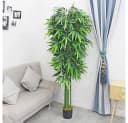 Kunstbambus Groß Kunstpflanze Künstliche Pflanze Kunstbaum Deko Baum 210 cm, Decovego Bild 3