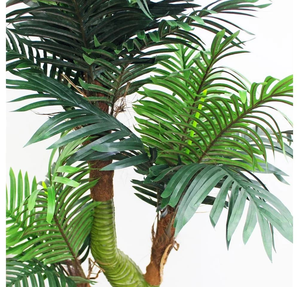 Decovego Kunstpalme Cycuspalme 165 cm mit Topf Grün - Bild 4