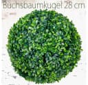 Decovego Kunstpflanze Buchsbaumkugel Grün 28 cm Bild 1