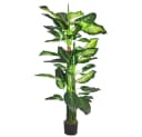 Decovego Kunstbaum Dieffenbachie 130 cm Grün Bild 2