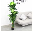 Decovego Kunstbaum Dieffenbachie 130 cm Grün Bild 5