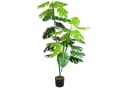 Decovego Kunstbaum Monstera Fensterblatt 140 cm Grün Bild 2