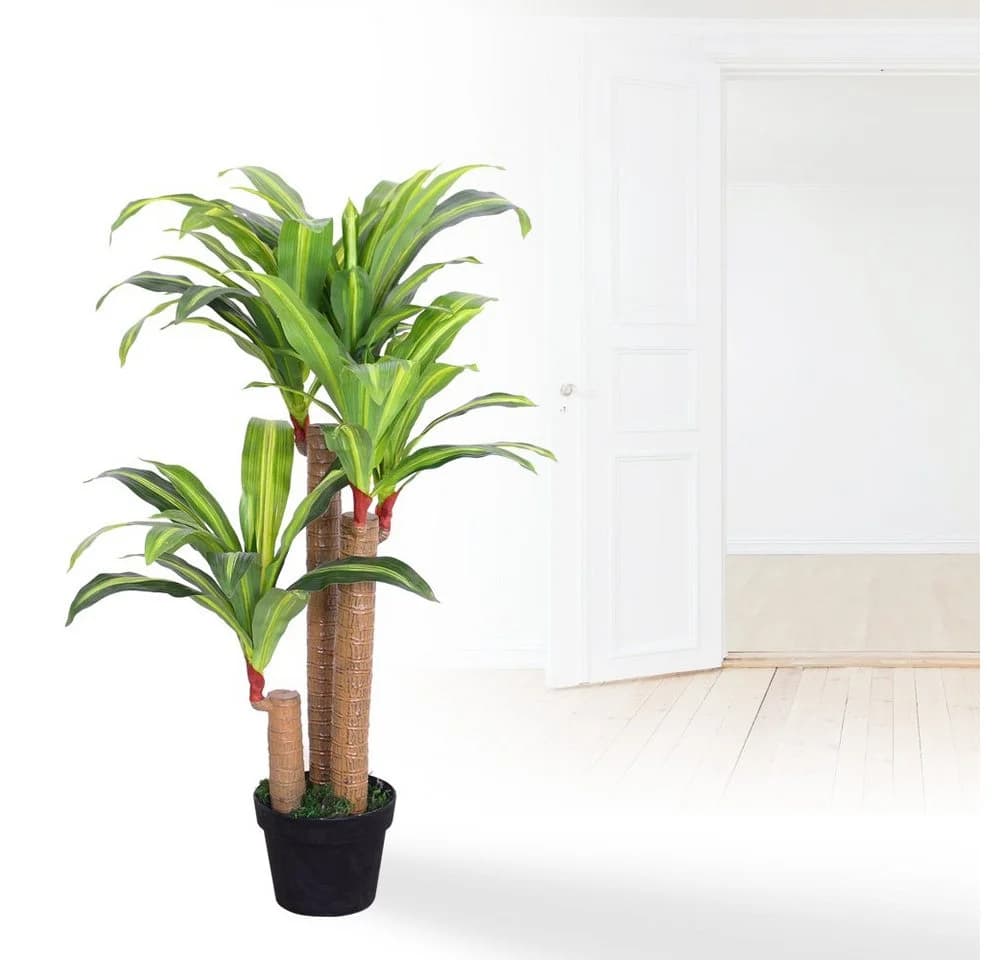 Decovego Drachenbaum Kunstbaum 100 cm mit Topf - Bild 4
