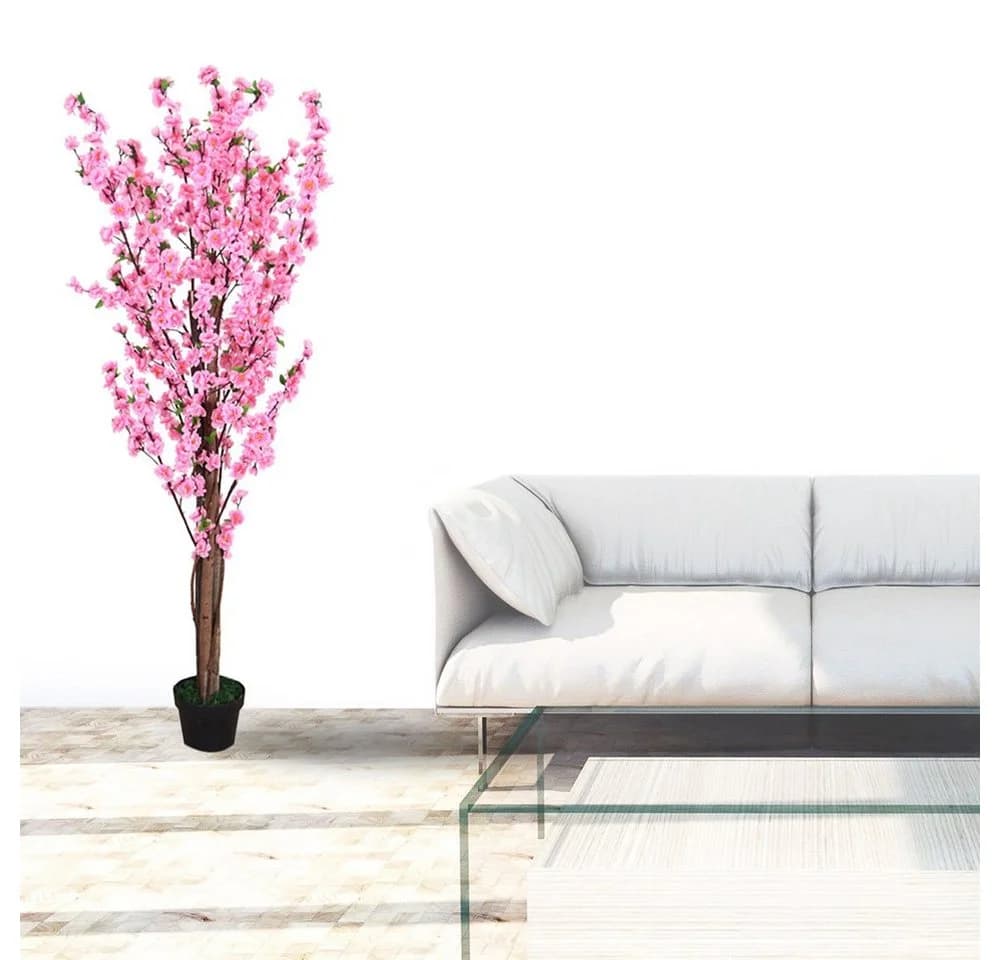 Decovego Kunstbaum Pfirsichbaum 160 cm mit Topf - Bild 4